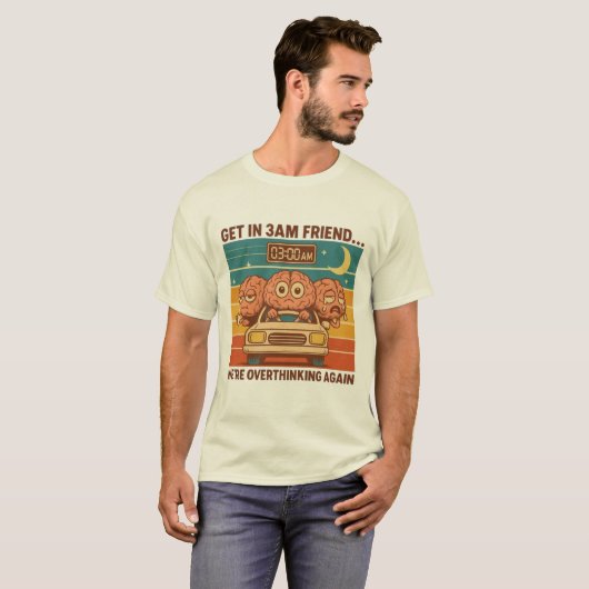 考えすぎだ！乗ってく？ Tシャツ (正面フル)