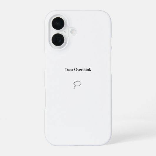 考えすぎるな iPhone 16ケース (裏面)