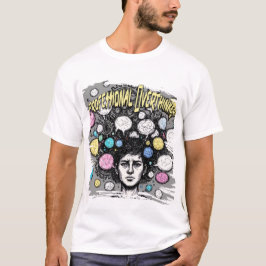 考えすぎる人おもしろデザイン Tシャツ