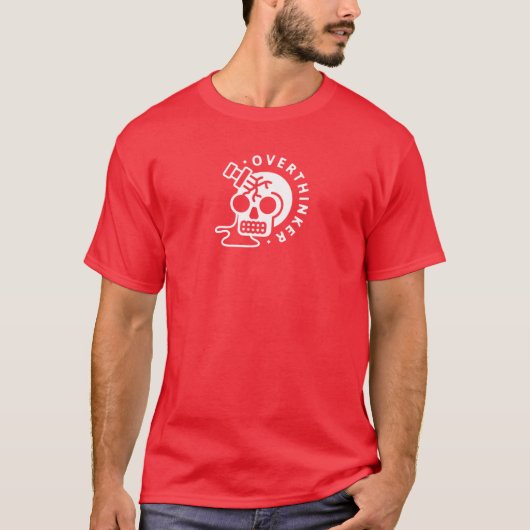 考えすぎる人 Tシャツ (正面)