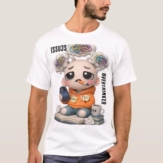 考えすぎる人 Tシャツ (正面)
