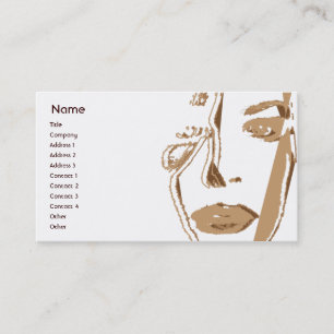 考えているブラウン-ビジネス 名刺