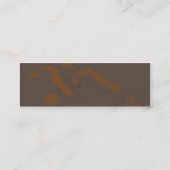 -考えている細いブラウン スキニー名刺 (裏面)