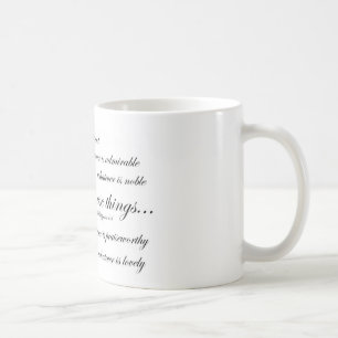 考えて下さいそのような事について… Philippiansの4:8 コーヒーマグカップ