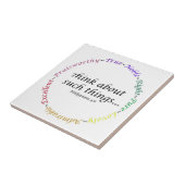 考えて下さいそのような事について… Philippiansの4:8 タイル (側面)