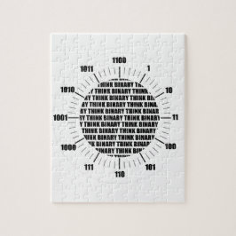 考えて下さい二進時計(ギークのユーモア)を ジグソーパズル
