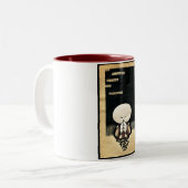 考えて下さい… ビスケットのバレルのマグ ツートーンマグカップ (正面左)