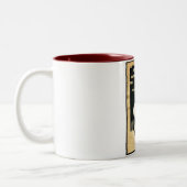 考えて下さい… ビスケットのバレルのマグ ツートーンマグカップ (左)