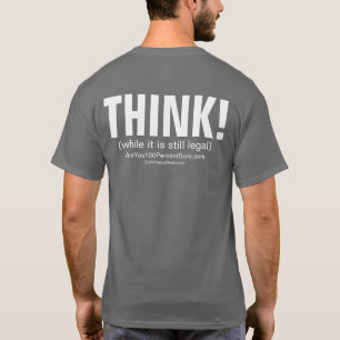 考えて下さい! Tシャツ