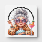 考えと飲み フォトプラーク (正面)