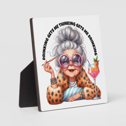 考えと飲み フォトプラーク (正面)