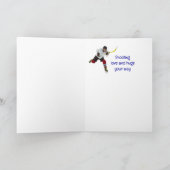 考えのアイスホッケースポーツ カード (内部)