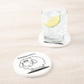 考えのエウ子羊のかわいい漫画 コースター (側面)