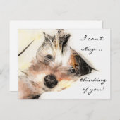 考えのカスタマイズ可能なヨークシャーテリアはがき ポストカード (正面/裏面)