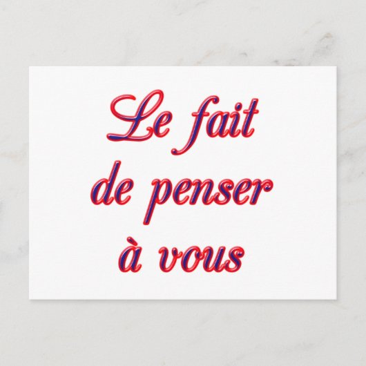 考えのカード ポストカード (正面)