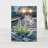 考えのガラス花 カード (正面)