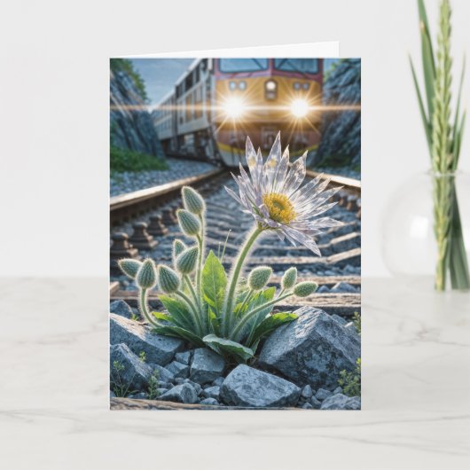 考えのガラス花 カード (正面)