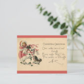 考えのクリスマス – ヴィンテージビクトリアン シーズンポストカード (スタンド正面)