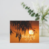 考えのサンセットグローリーポストカードテンプレート ポストカード (スタンド正面)