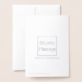 考えのタイポグラフィ 箔カード (裏面封筒付き)