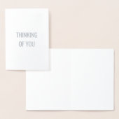 考えのタイポグラフィ 箔カード (ディスプレー)