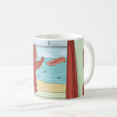 考えのテディ・ベアの恋しく思可愛いアート コーヒーマグカップ (正面右)