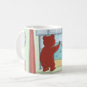 考えのテディ・ベアの恋しく思可愛いアート コーヒーマグカップ (正面左)