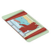 考えのテディ・ベアの恋しく思可愛いアート マグネット (右側)