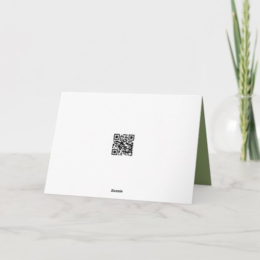 考えのハイビスカスの上のハミングバード カード (裏面)