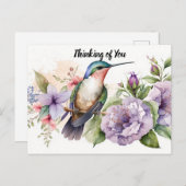 考えのハミングバード ポストカード (正面/裏面)