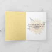 考えのヒマワリの子犬 カード (内部)