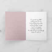 考えのピンクのチューリップ カード (内部)