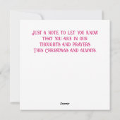 考えのフラットホリデーカード シーズンカード (裏面)
