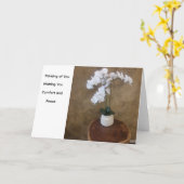 考えのフラワーカード カード (黄色い花)