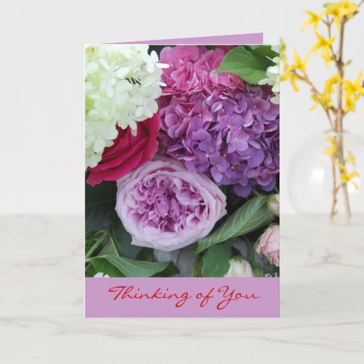 考えのフローラかわいらし花束 カード (黄色い花)