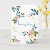 考えのフローラ悔やみや弔慰カード カード (黄色い花)