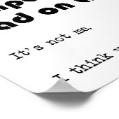 考えのポスタおもしろいー ポスター (角)