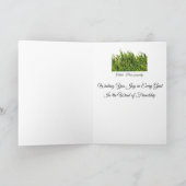 「考えの君」 – 風車 – 喜びを祈る サンキューカード (内部)