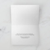 考えの天使の哀悼悔やみや弔慰 シーズンカード (内部)