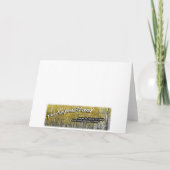 考えの太陽の枯れた花のテンプレート カード (裏面)