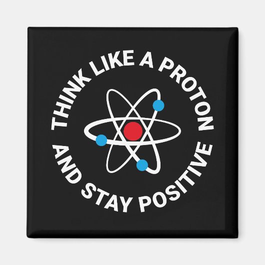 考えの如く前向き マグネット (正面)