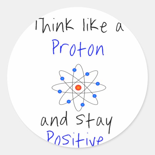 考えの如く前向き ラウンドシール (正面)