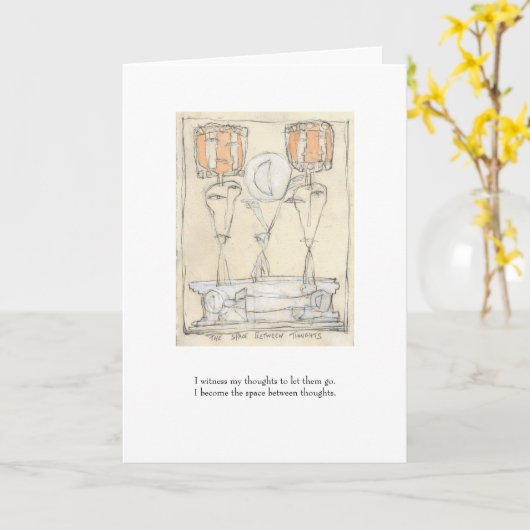 考えの宇宙。 カード (黄色い花)