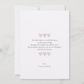 考えの悔やみや弔慰記念日 カード (裏面)