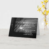 考えの日没の木 カード (黄色い花)