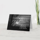 考えの日没の木 カード (正面)