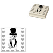 考えの木製ゴム印 ラバースタンプ (押印)