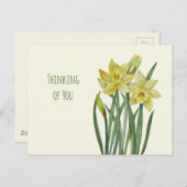 考えの水の色ダッフォジルイラストレーション ポストカード (正面/裏面)