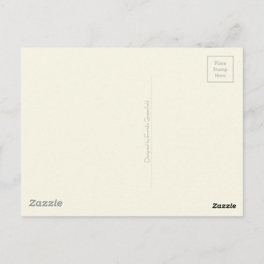 考えの水の色ダッフォジルイラストレーション ポストカード (裏面)