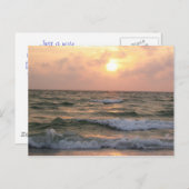 考えの海サンセットポストカード ポストカード (正面/裏面)